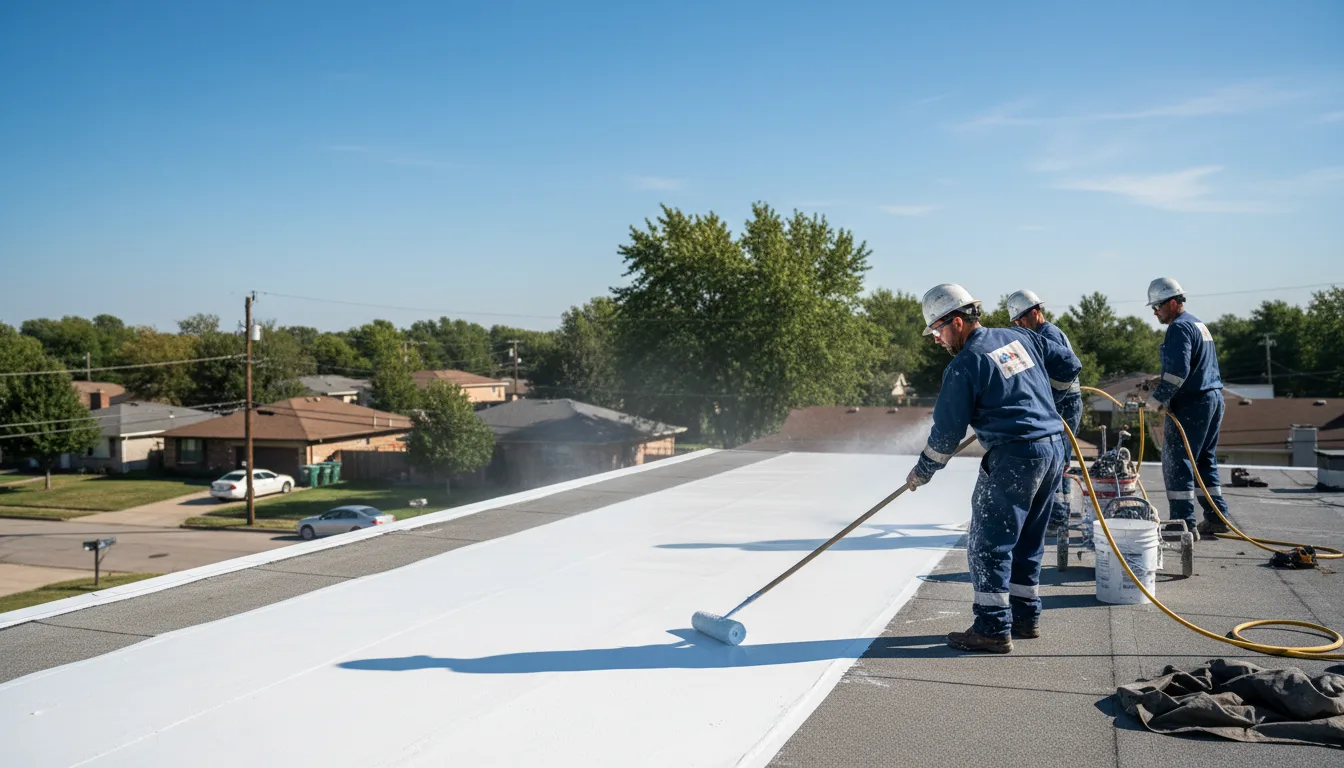 Commercial roof coating in Dunreith, IN near me
